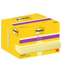 Post-it Haftnotizen super sticky notes, 51 x 76 mm, gelb