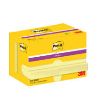 Post-it Haftnotizen super sticky notes, 76 x 76 mm, gelb