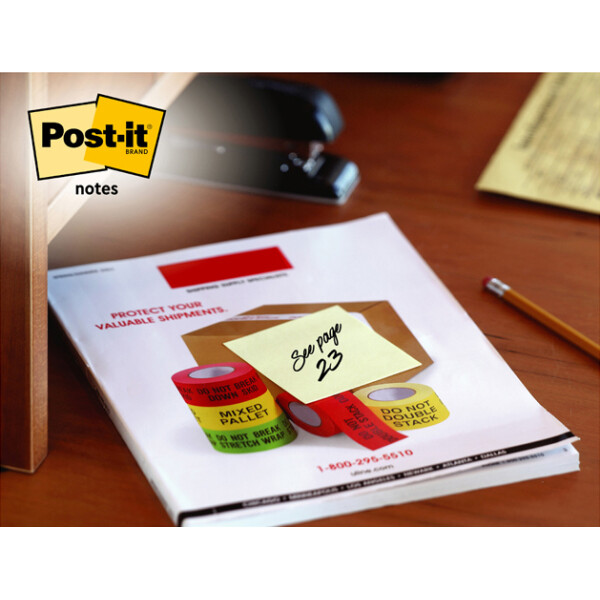 Post-it Haftnotizen notes, 51 x 38 mm, gelb