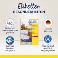 AVERY Zweckform Recycling Adress-Etiketten, 99,1 x 38,1 mm