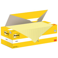 Post-it Haftnotizen notes, 76 x 76 mm, gelb, 12+12 GRATIS