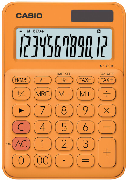 CASIO Tischrechner MS-20UC-RG, orange