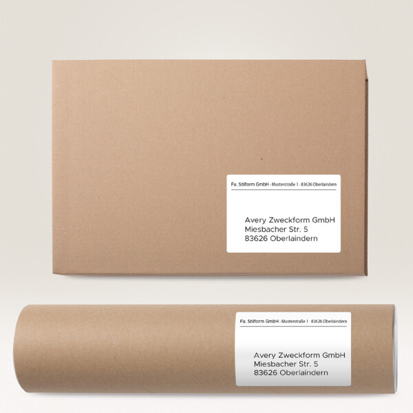 AVERY Zweckform Versand-Etiketten, 99,1 x 67,7 mm, hochwei&szlig;