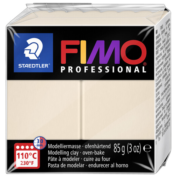 FIMO PROFESSIONAL Modelliermasse, ofenhärtend, beige, 85 g
