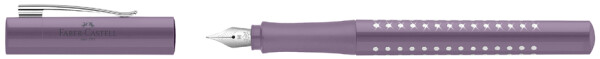 FABER-CASTELL Füllhalter GRIP SPARKLE, violett, M