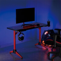 LogiLink Gaming-Schreibtisch mit Geo-Wabenmuster
