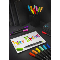 FABER-CASTELL Fasermaler Black Edition, 10er Etui