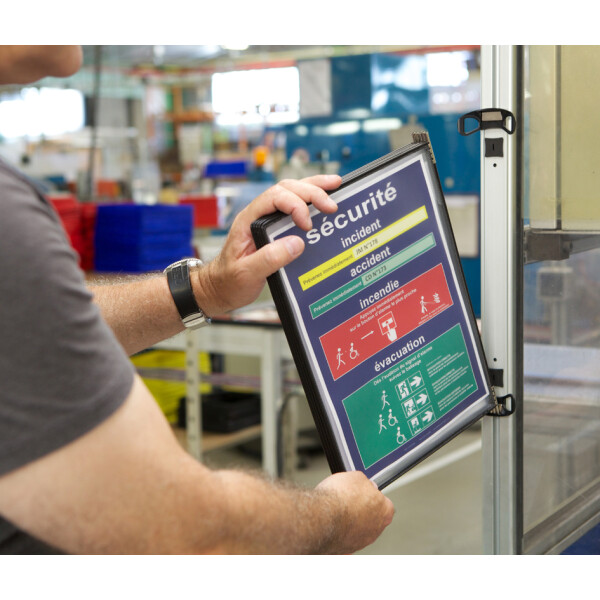 djois by tarifold Wandsichttafelsystem PRO, DIN A4, bestückt