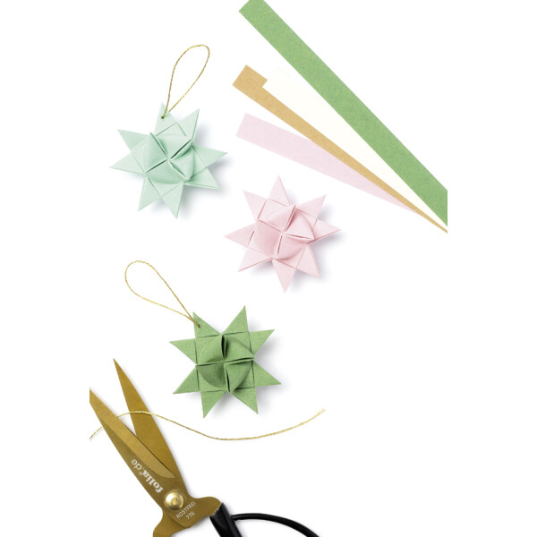 folia Faltpapierstreifen WINTER f&uuml;r Mini Fr&ouml;belsterne