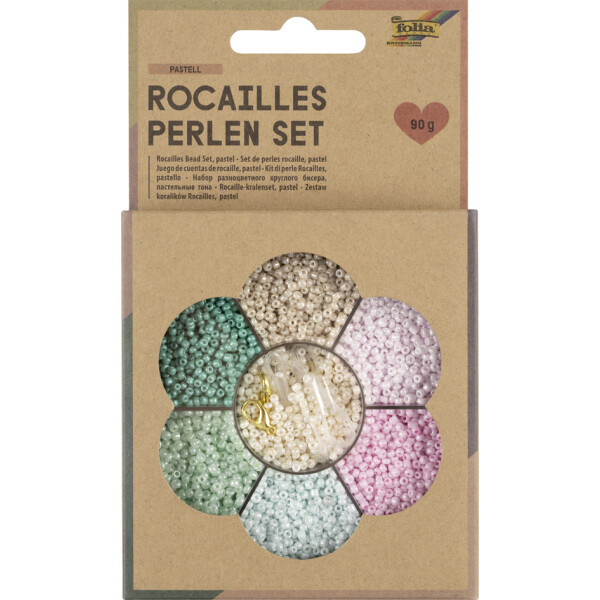 folia Rocailles-Perlen-Set PASTELL