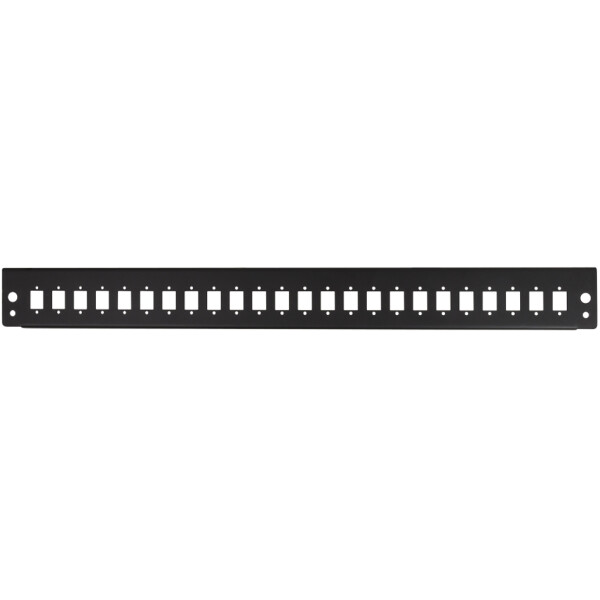 LogiLink Frontblende für 19" Spleißbox, 24 Ports, schwarz