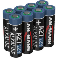 ANSMANN Alkaline Batterie A27 LR27, 12 Volt, 8er Pack