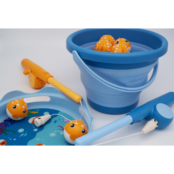 SCHILDKRÖT Angelspiel "Fishing Game", blau orange