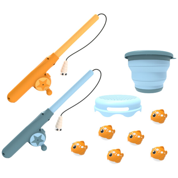 SCHILDKRÖT Angelspiel "Fishing Game", blau orange