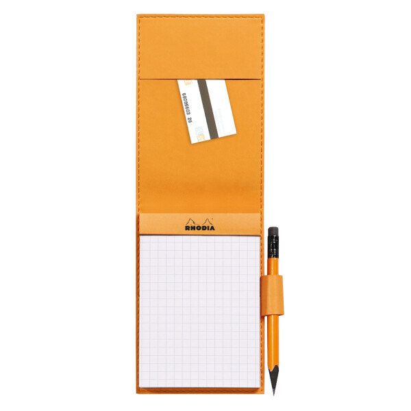 RHODIA Notizblock No. 13, 115 x 158 mm, kariert, orange