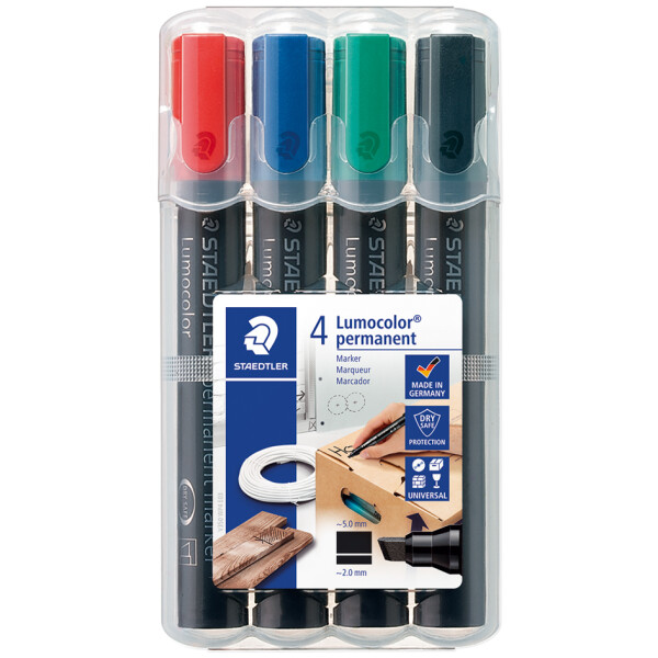 STAEDTLER Lumocolor Permanent-Marker 350, 6er Etui