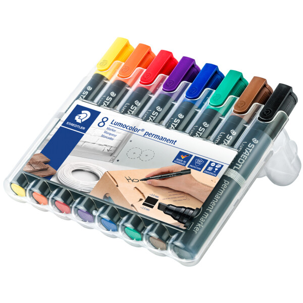 STAEDTLER Lumocolor Permanent-Marker 350, 6er Etui