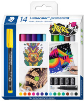 STAEDTLER Lumocolor Permanent-Marker 317M, 14er Kartonetui