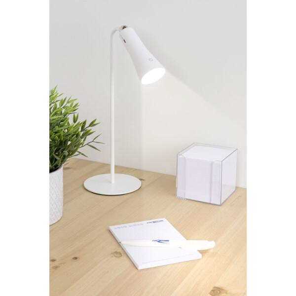 ANSMANN 3in1 Akku LED-Tischleuchte, dimmbar, wei&szlig;