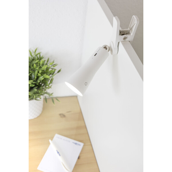 ANSMANN 3in1 Akku LED-Tischleuchte, dimmbar, wei&szlig;