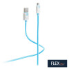 FLEXLINE Daten- & Ladekabel, USB-A - USB-B, grün, 0,3 m