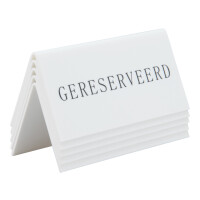 Securit Tischaufsteller RESERVIERT, 5er Set