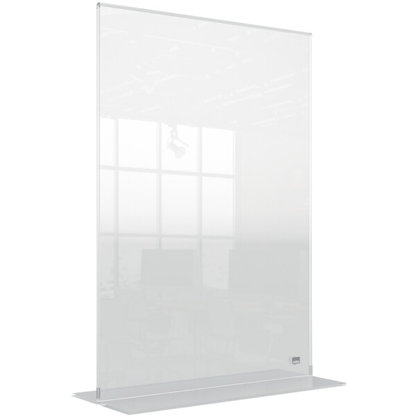 nobo Tischaufsteller Premium Plus, Acryl, DIN A4 hoch
