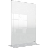 nobo Tischaufsteller Premium Plus, Acryl, DIN A4 hoch