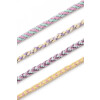 folia Kumihimo Bracelets-Set PASTELL RAINBOW, 16-teilig