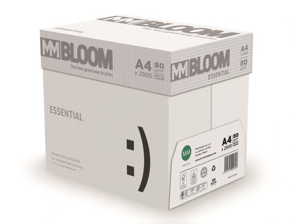 MM Bloom Essential Kopierpapier A4 80g/m2 (1 Karton; 2.500 Blatt)