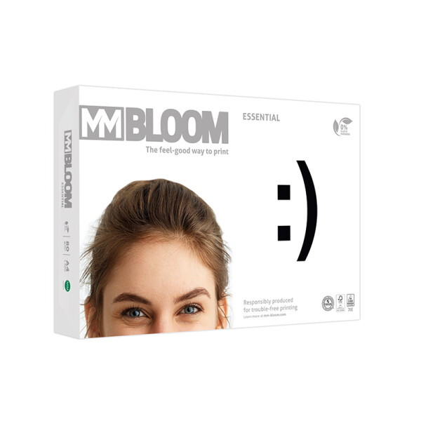 MM BLOOM Essential Universalpapier A4 80g - 1 Karton (2.500 Blatt)