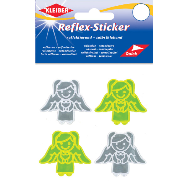 KLEIBER Reflex-Sticker "Engel", silber gelb