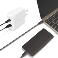 LogiLink USB-Steckdosenadapter, 2x USB, weiß, 100 Watt