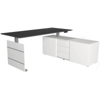 kerkmann Komplett-Arbeitsplatz Move 3 tube, eiche