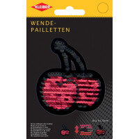 KLEIBER Wendepailletten Kirschen, rosa-grün