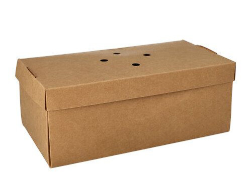 PAPSTAR Baguettebox "pure" faltbar, Maße: 130 x 250 x 100 mm