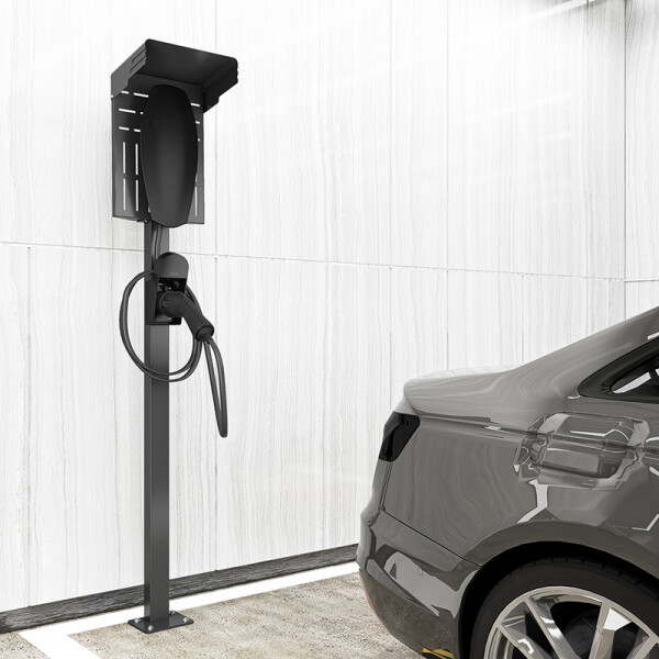 LogiLink Wandhalterung mit Kabelablage f&uuml;r E-Auto-Ladekabel