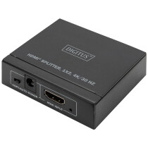DIGITUS 4K HDMI Splitter, 1x2, 4K 30 Hz, schwarz