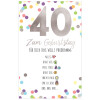 SUSY CARD Geburtstagskarte - 40. Geburtstag "Emoji 2"