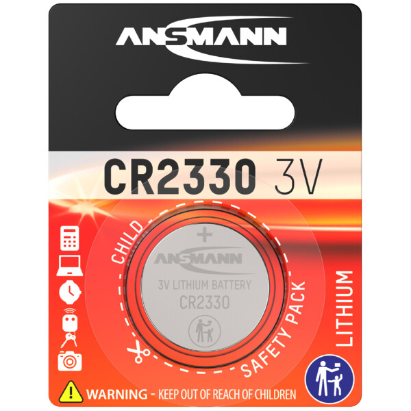 ANSMANN Lithium Knopfzelle CR1 3N, 3 Volt, 1er Blister