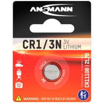 ANSMANN Lithium Knopfzelle CR1 3N, 3 Volt, 1er Blister