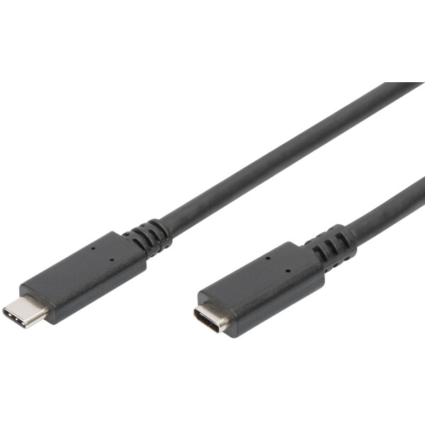 DIGITUS USB 2.0 Verlängerungskabel, schwarz, 1,5 m
