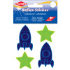 KLEIBER Reflex-Sticker "Stern & Rakete", gelb blau