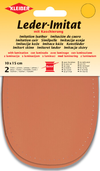 KLEIBER Leder-Imitat mit Kaschierung, 100 x 150 mm, orange