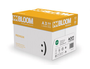 MM Bloom Premium Kopierpapier A3 80g/m2 (1 Karton; 2.500 Blatt)