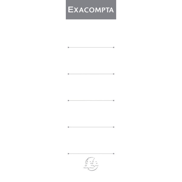 EXACOMPTA Ordnerrücken-Etiketten, 28 x 185 mm, weiß