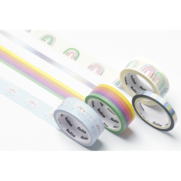folia Deko-Klebeband Washi-Tape HOTFOIL BEES, 4er Set