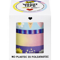 folia Deko-Klebeband Washi-Tape HOTFOIL BEES, 4er Set