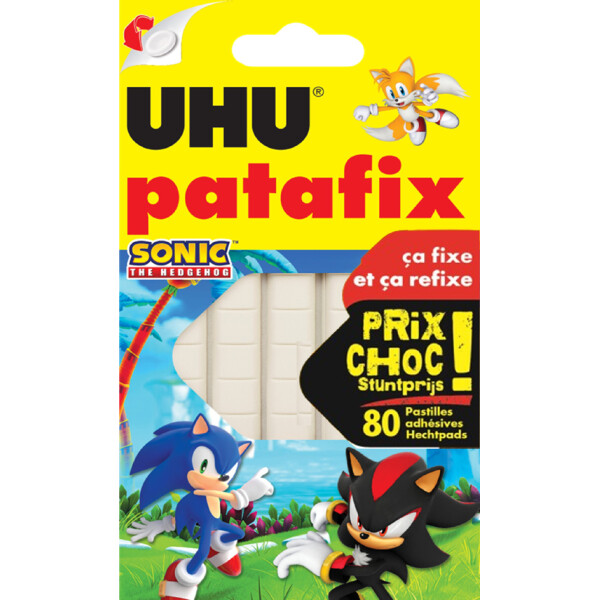 UHU Klebepads patafix Spongebob, wieder ablösbar, weiß