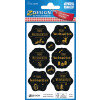 AVERY Zweckform ZDesign Weihnachts-Sticker Gruß schwarz gold